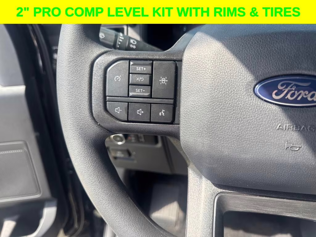 2024 Agate Black Metallic Ford F-150 STX DSI LEVELED & RIMS RWD Truck