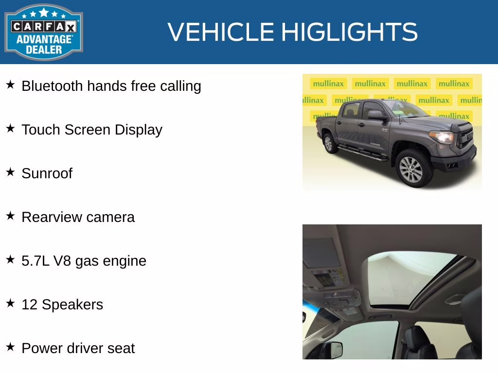 2016 Magnetic Gray Metallic Toyota Tundra Limited 4X4 Truck