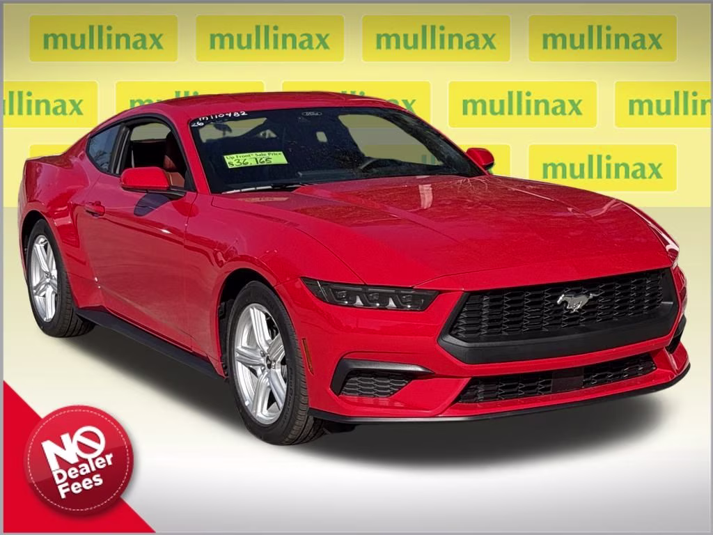 2026 Race Red Ford Mustang EcoBoost Premium RWD Coupe