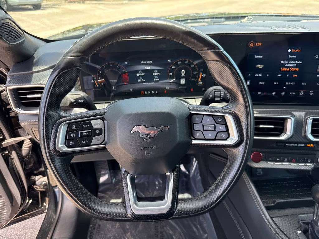 2024 Shadow Black Ford Mustang EcoBoost Premium RWD Convertible