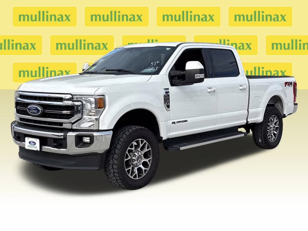 2022 White Metallic Ford Super Duty F-250 SRW Lariat 4X4 Truck