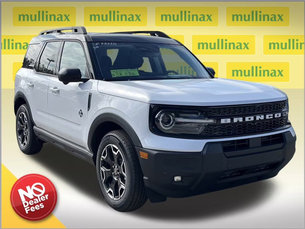 2025 Oxford White Ford Bronco Sport Outer Banks 4X4 SUV