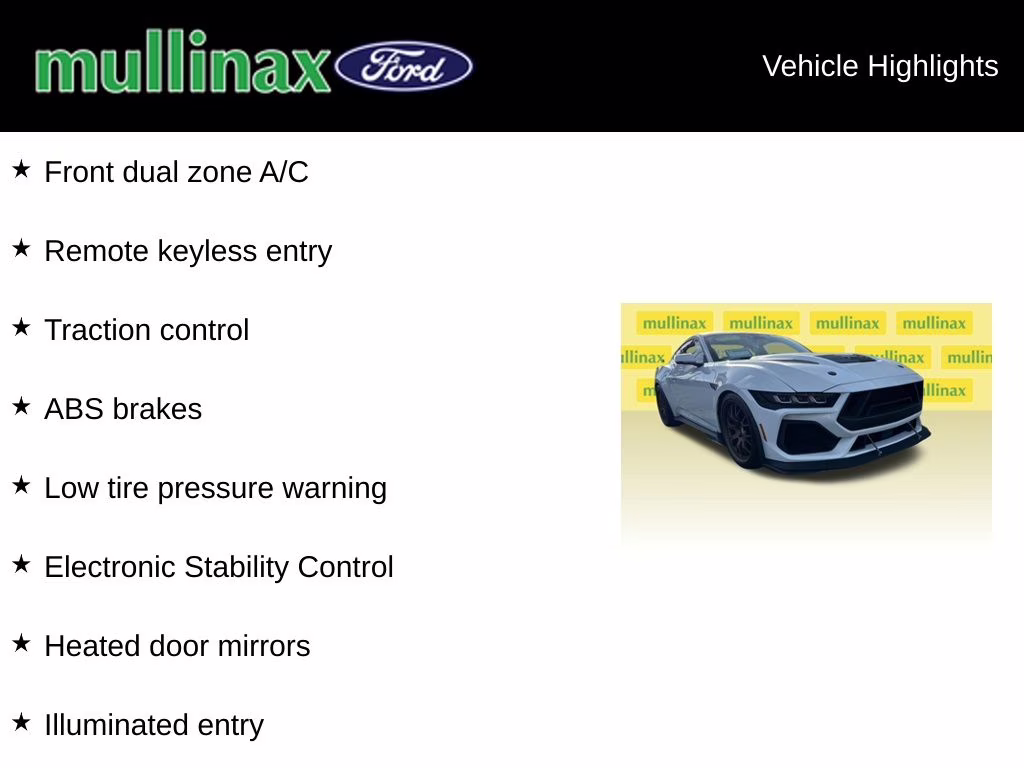 2025 Oxford White Ford Mustang GT Premium RWD Coupe