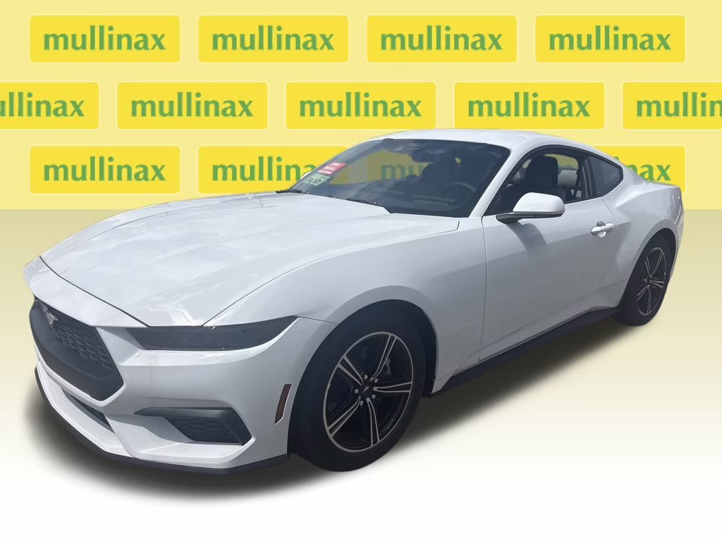 2025 Oxford White Ford Mustang EcoBoost RWD Coupe