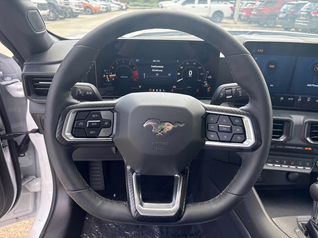 2025 Oxford White Ford Mustang EcoBoost RWD Coupe