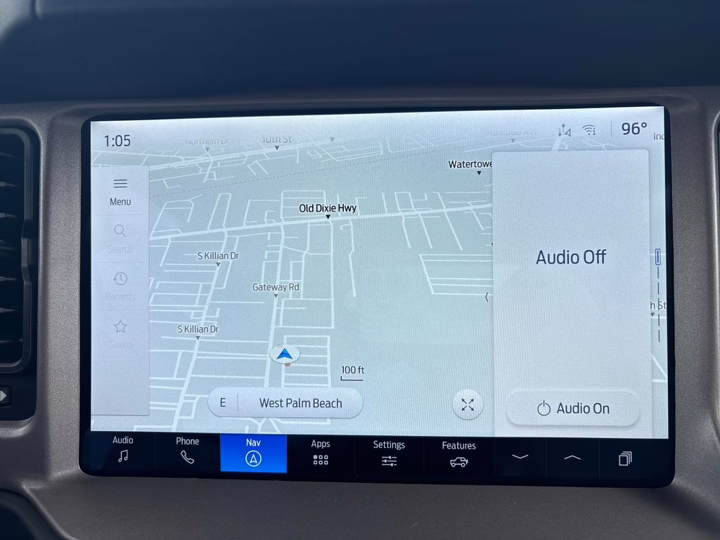 2025 Azure Gray Metallic Tri-Coat Ford Bronco Outer Banks 4X4 SUV