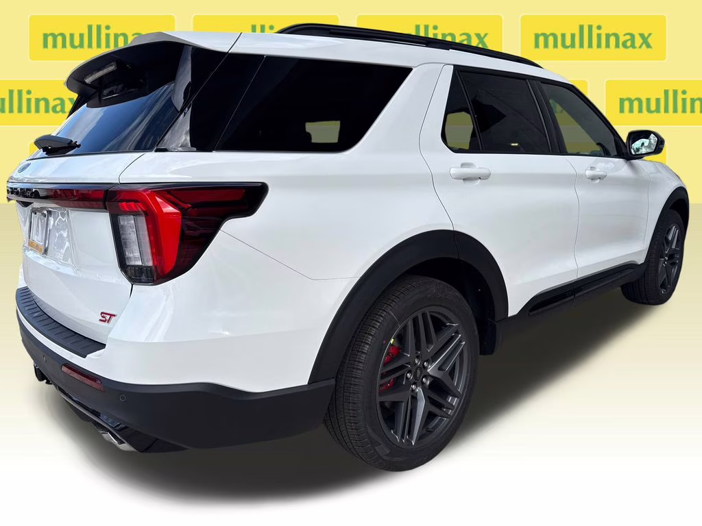 2026 Star White Metallic Tri-Coat Ford Explorer ST RWD SUV