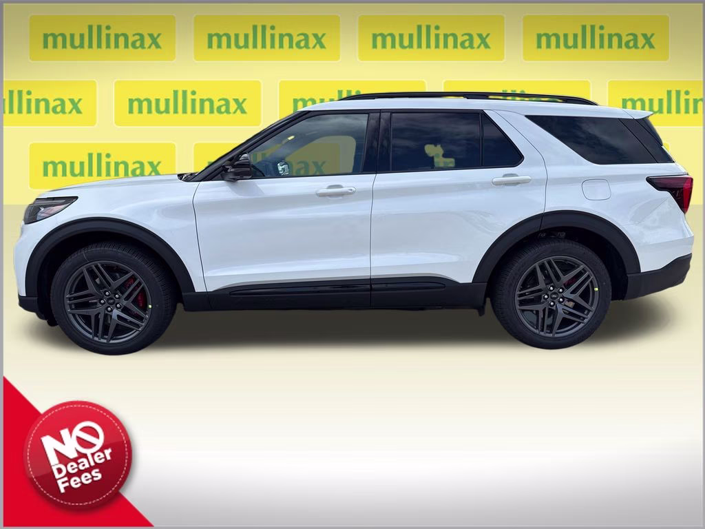 2026 Star White Metallic Tri-Coat Ford Explorer ST RWD SUV
