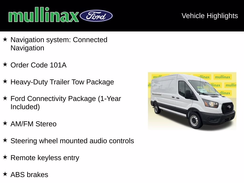 2026 Oxford White Ford Transit-250 Base RWD Van