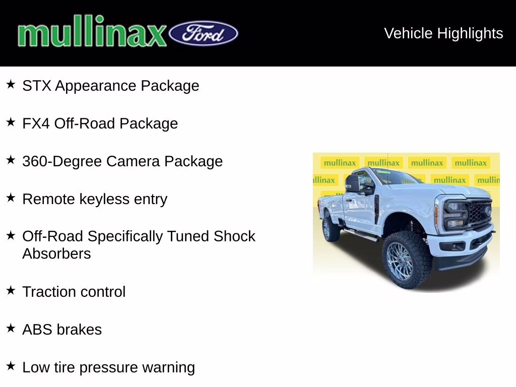 2025 Oxford White Ford Super Duty F-350 SRW STX 4X4 Truck