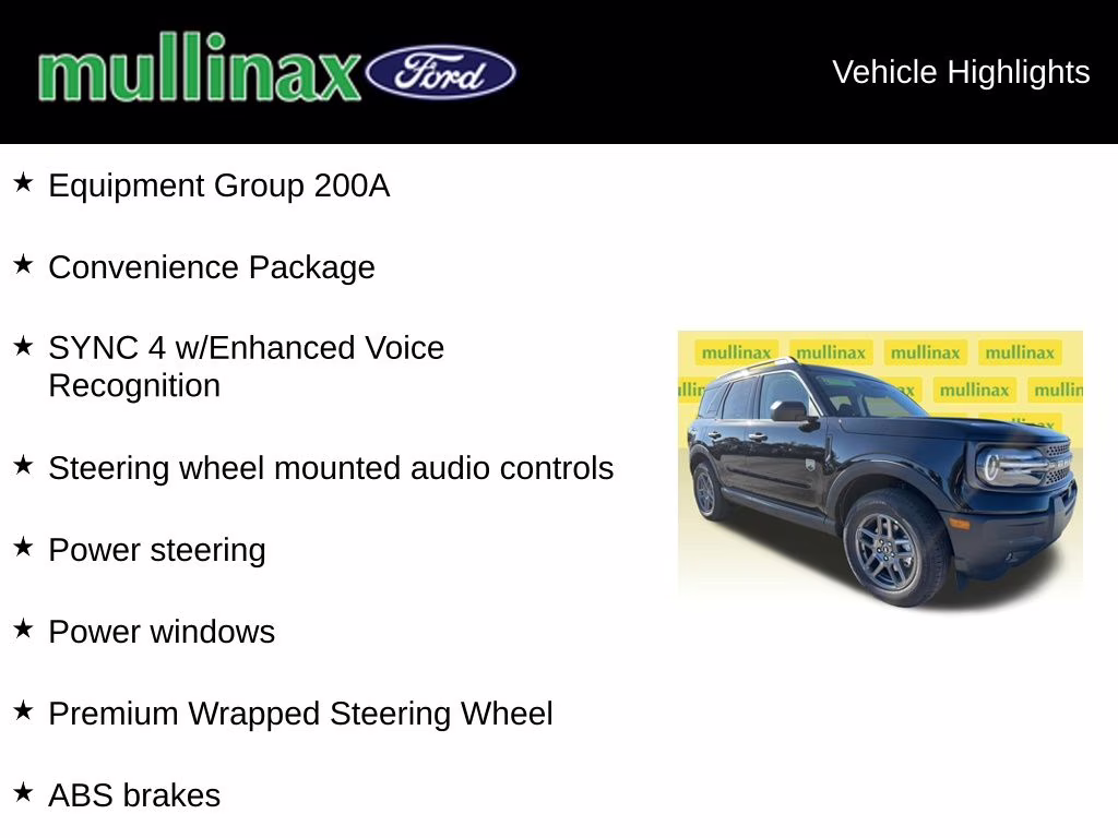 2025 Shadow Black Ford Bronco Sport Big Bend 4X4 SUV