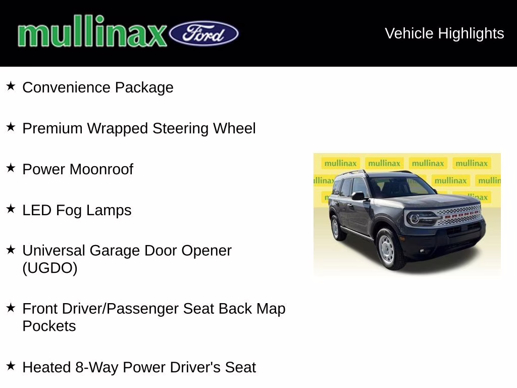 2025 Carbonized Gray Metallic Ford Bronco Sport Heritage 4X4 SUV