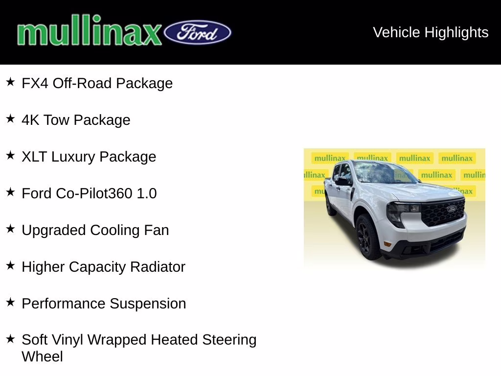 2025 Oxford White Ford Maverick XLT AWD Truck