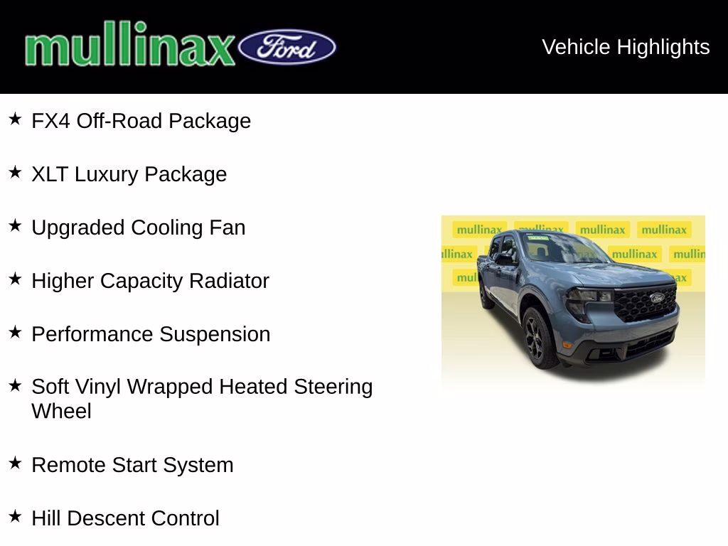 2025 Azure Gray Metallic Ford Maverick XLT AWD Truck