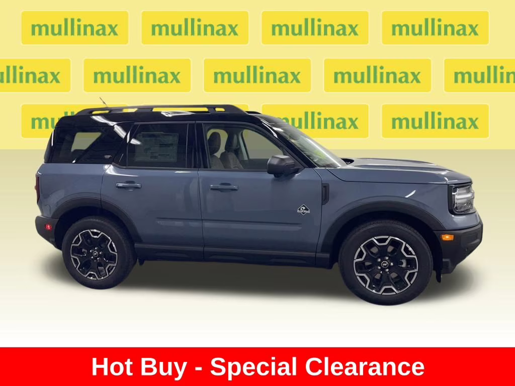 2025 AZURE GRAY TRI-COAT Ford Bronco Sport Outer Banks 4X4 SUV
