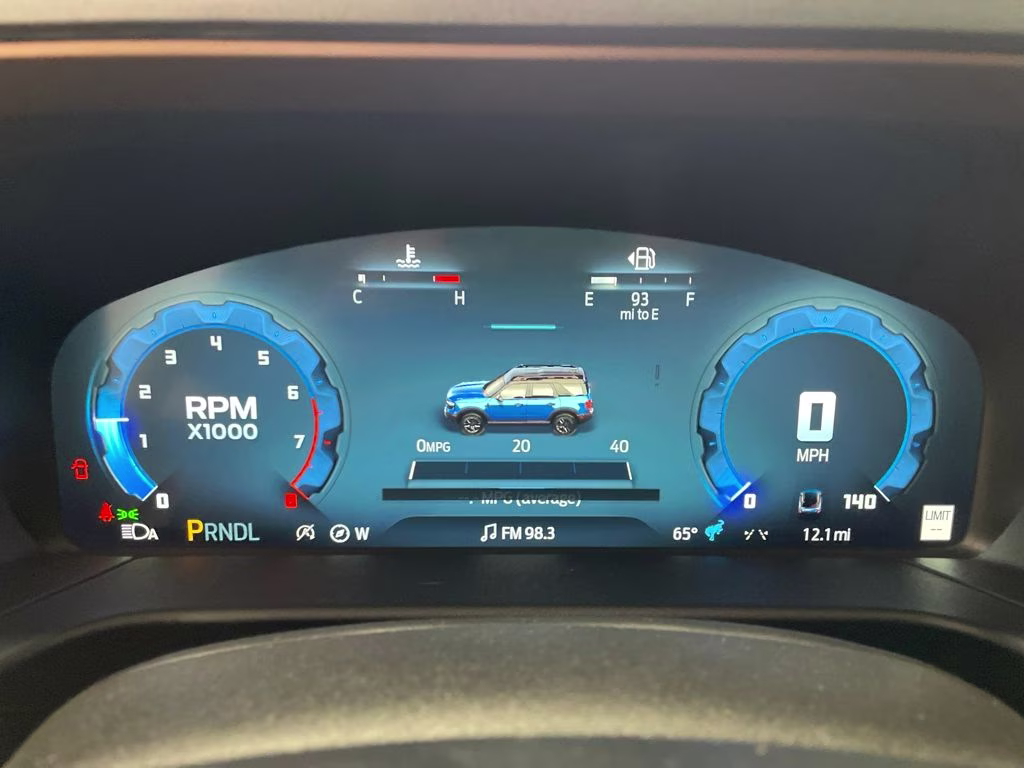 2025 AZURE GRAY TRI-COAT Ford Bronco Sport Outer Banks 4X4 SUV