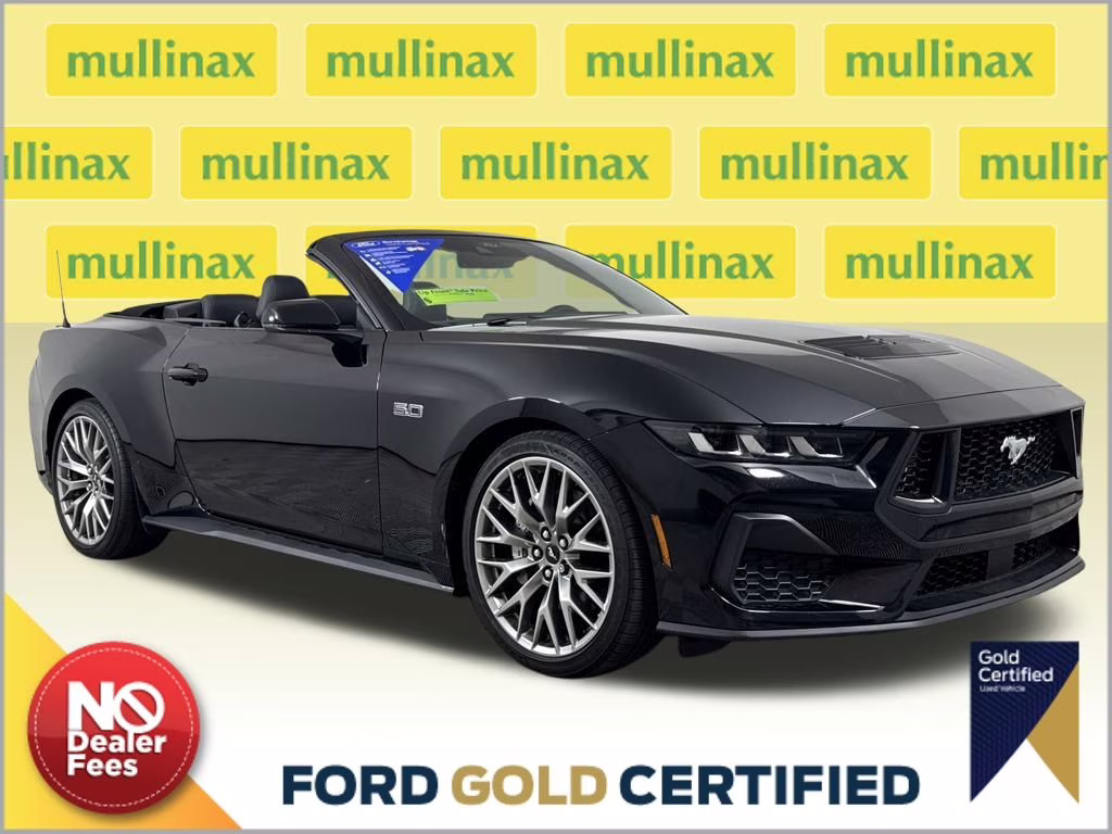 2025 Shadow Black Ford Mustang GT Premium RWD Convertible