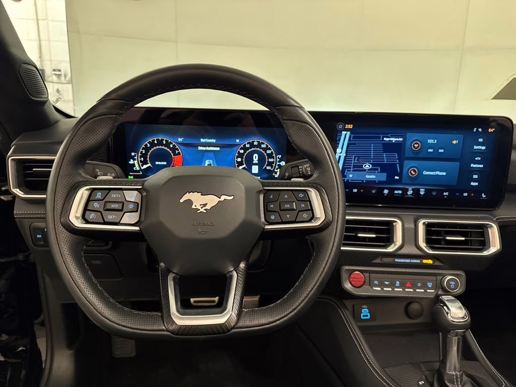 2025 Shadow Black Ford Mustang GT Premium RWD Convertible