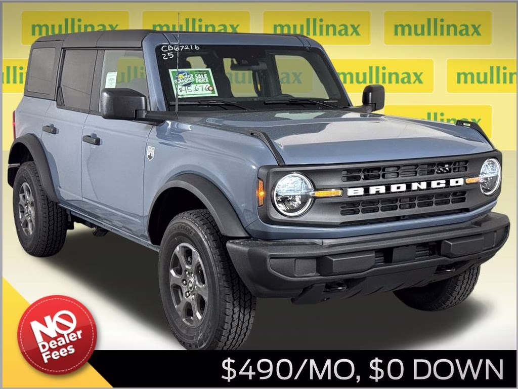 2025 Azure Gray Metallic Tri-Coat Ford Bronco Big Bend 4X4 SUV