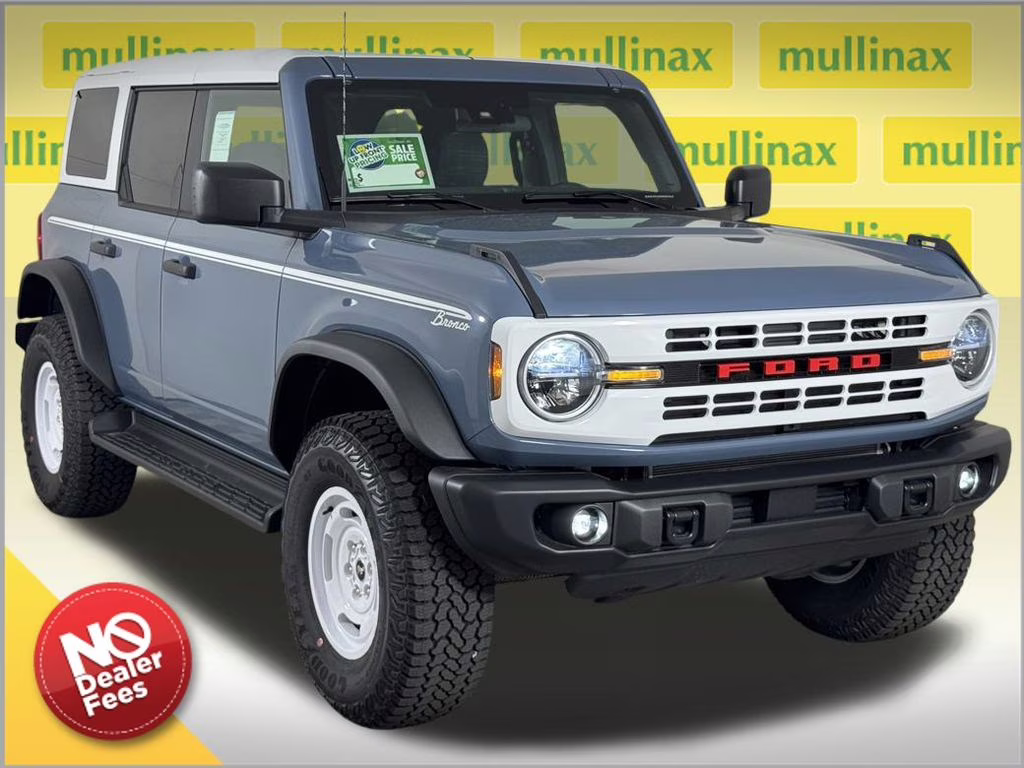 2025 Azure Gray Metallic Tri-Coat Ford Bronco Heritage Edition 4X4 SUV