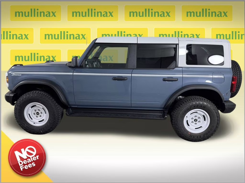 2025 Azure Gray Metallic Tri-Coat Ford Bronco Heritage Edition 4X4 SUV