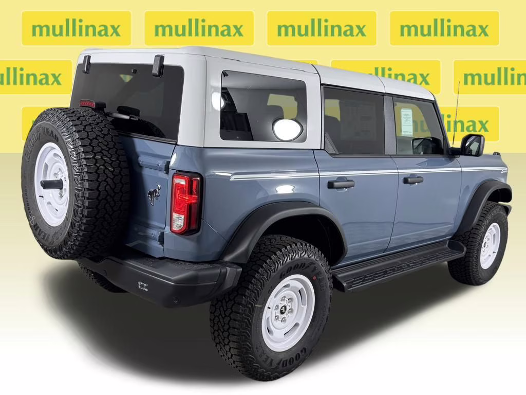 2025 Azure Gray Metallic Tri-Coat Ford Bronco Heritage Edition 4X4 SUV