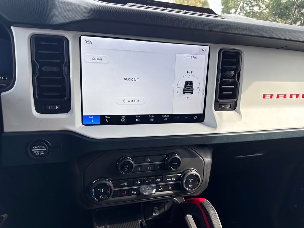 2025 Ruby Red Metallic Tinted Clearcoat Ford Bronco Heritage Edition 4X4 SUV