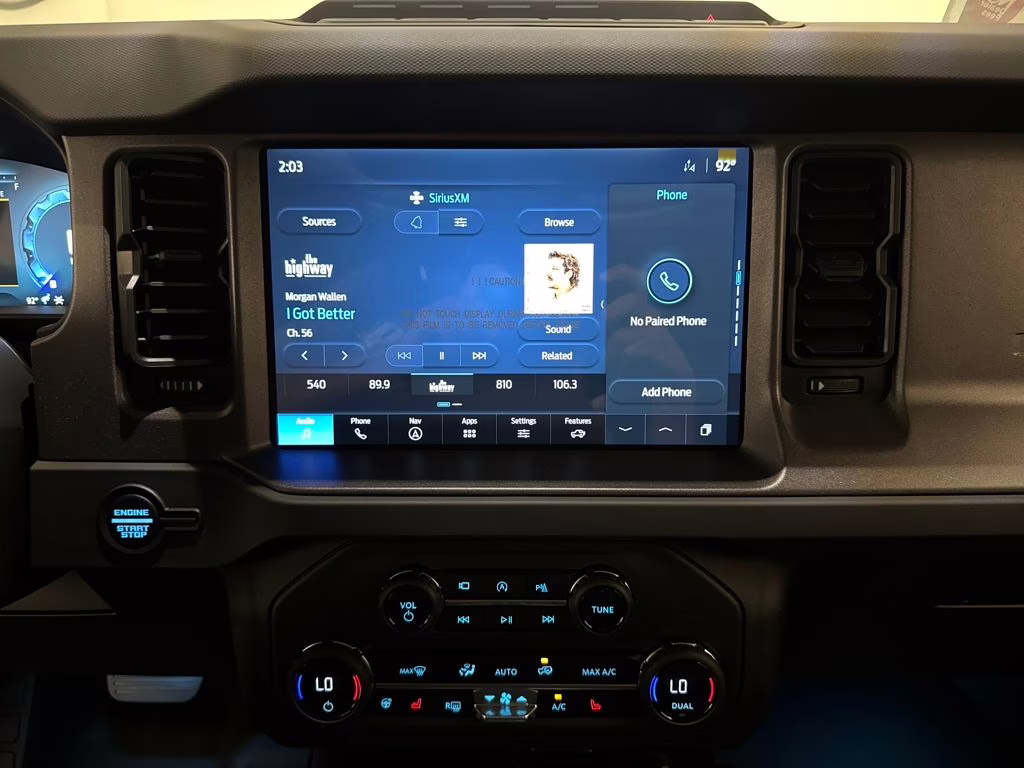 2025 Velocity Blue Metallic Ford Bronco Badlands 4X4 SUV