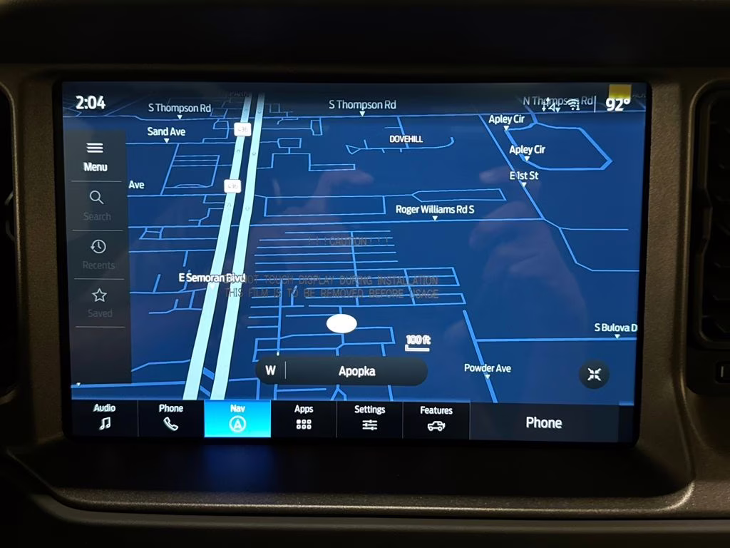 2025 Velocity Blue Metallic Ford Bronco Badlands 4X4 SUV