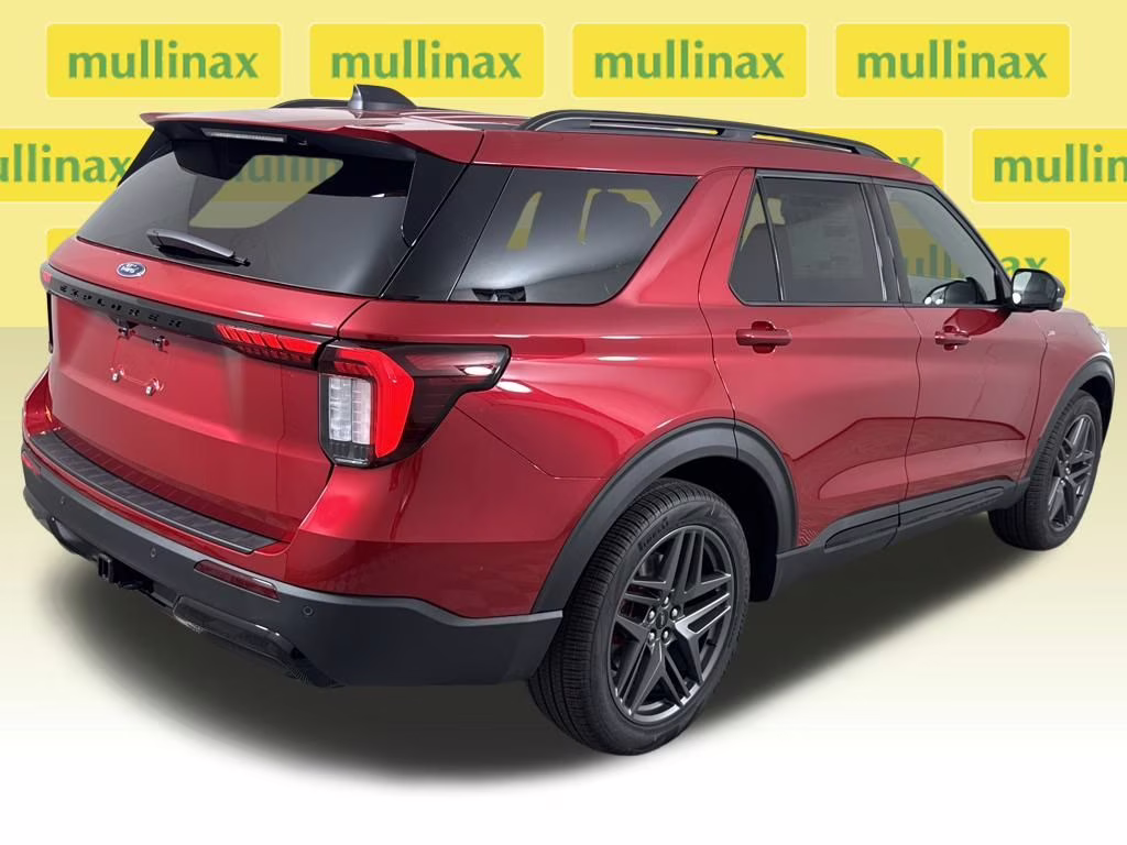 2026 Rapid Red Metallic Tinted Clearcoat Ford Explorer ST-Line RWD SUV