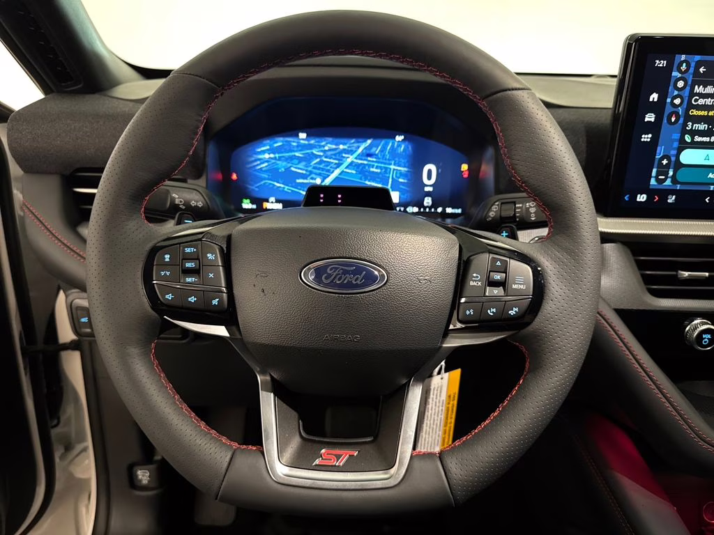 2026 Star White Metallic Tri-Coat Ford Explorer ST 4X4 SUV