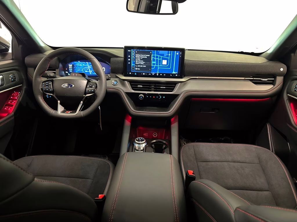 2026 Star White Metallic Tri-Coat Ford Explorer ST 4X4 SUV