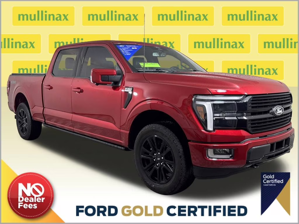 2025 Rapid Red Metallic Tinted Clearcoat Ford F-150 Platinum 4X4 Truck