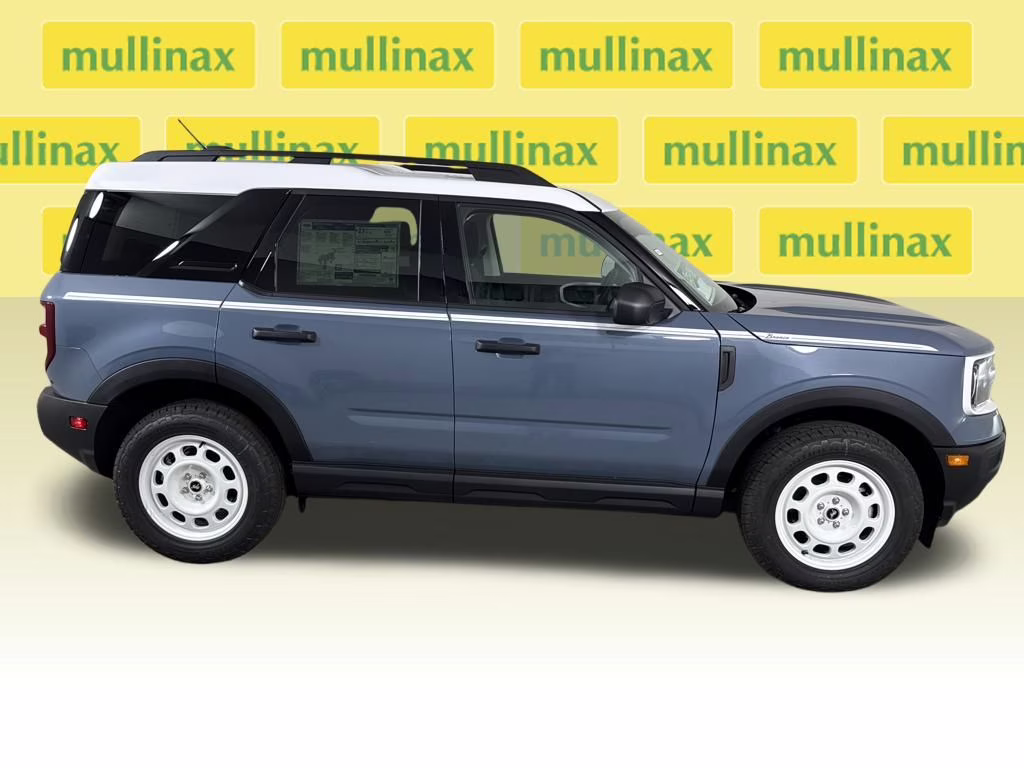 2025 Azure Gray Metallic Tri-Coat Ford Bronco Sport Heritage 4X4 SUV