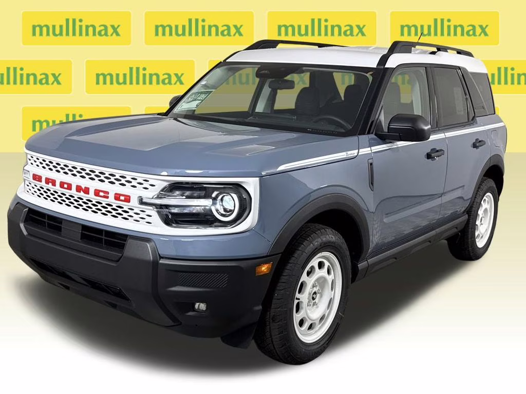 2025 Azure Gray Metallic Tri-Coat Ford Bronco Sport Heritage 4X4 SUV