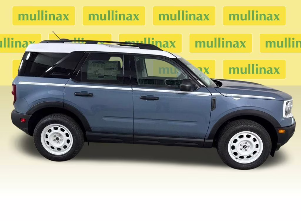 2025 Azure Gray Metallic Tri-Coat Ford Bronco Sport Heritage 4X4 SUV