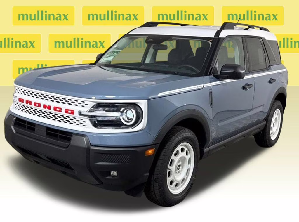 2025 Azure Gray Metallic Tri-Coat Ford Bronco Sport Heritage 4X4 SUV