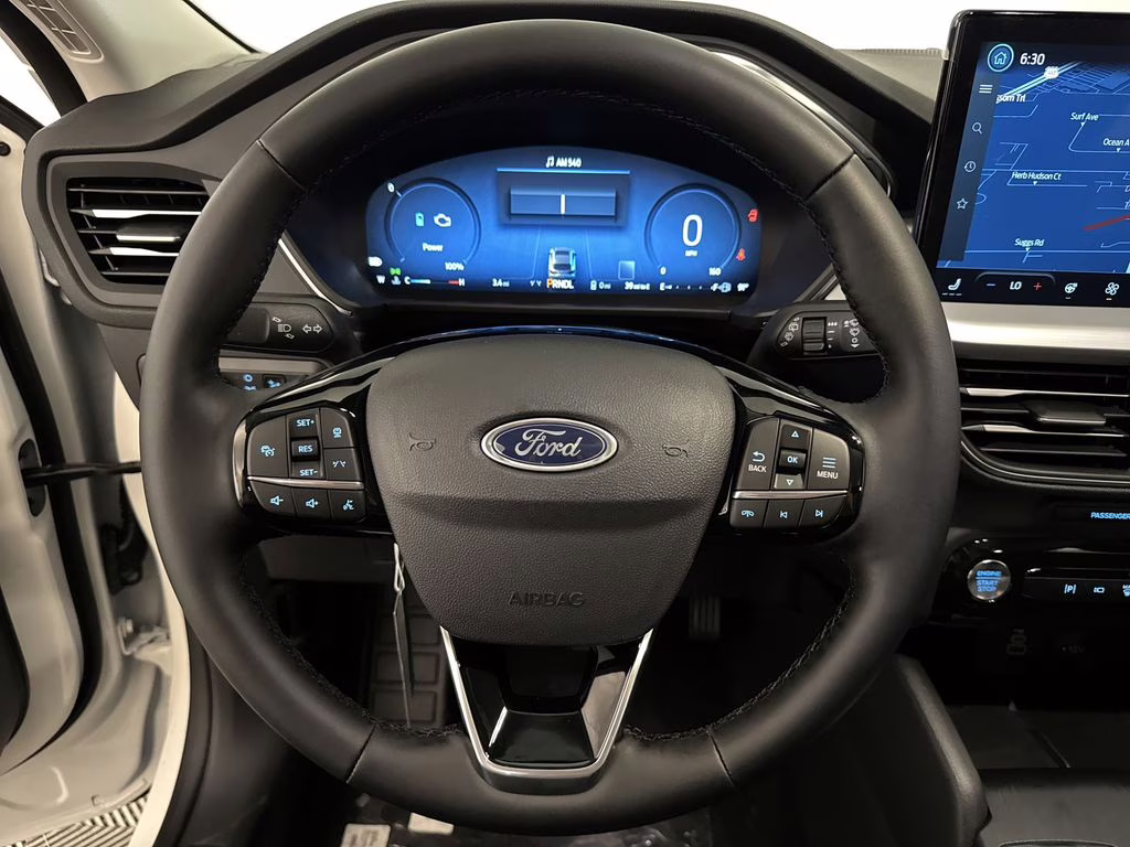 2025 White Metallic Ford Escape Plug-In Hybrid Base FWD SUV