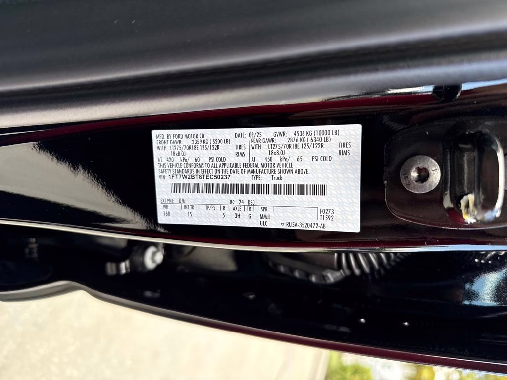 2026 Agate Black Metallic Ford Super Duty F-250 SRW STX FX4 DSI LIFTED & RIMS 4X4 Truck