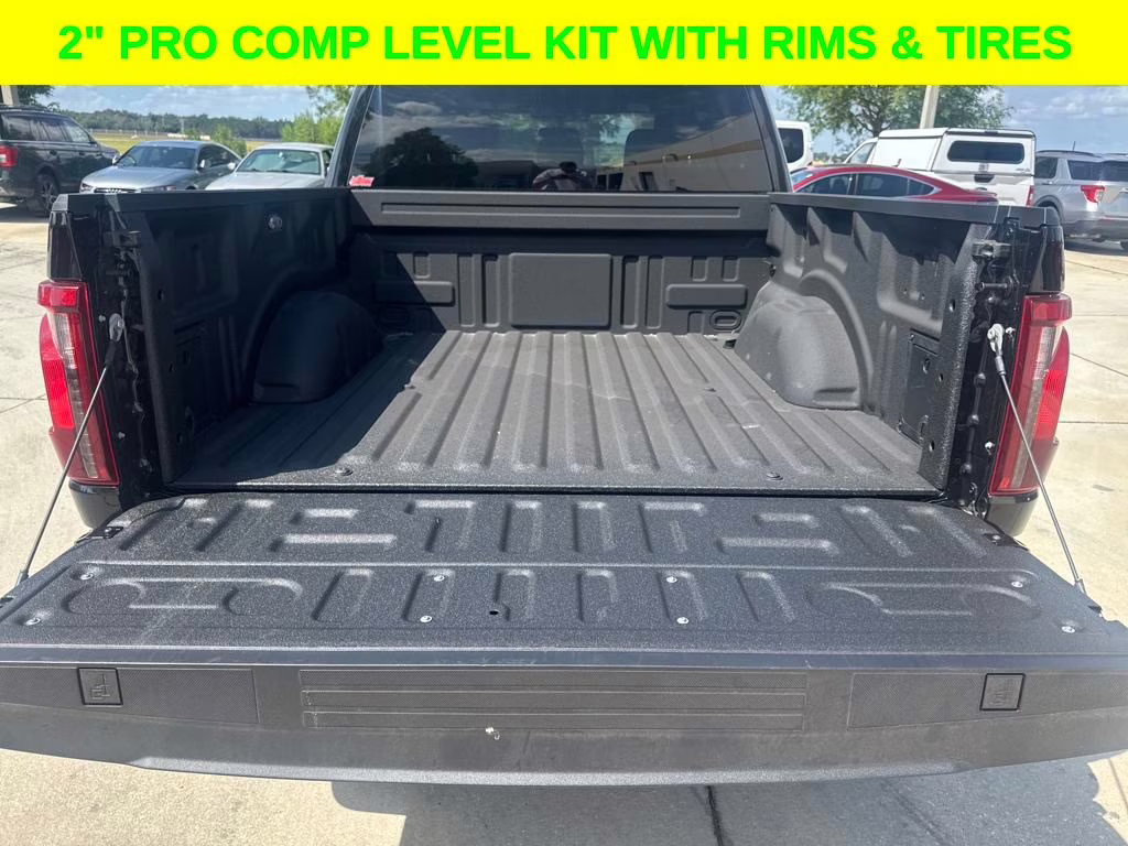 2024 Agate Black Metallic Ford F-150 STX DSI LEVELED & RIMS RWD Truck