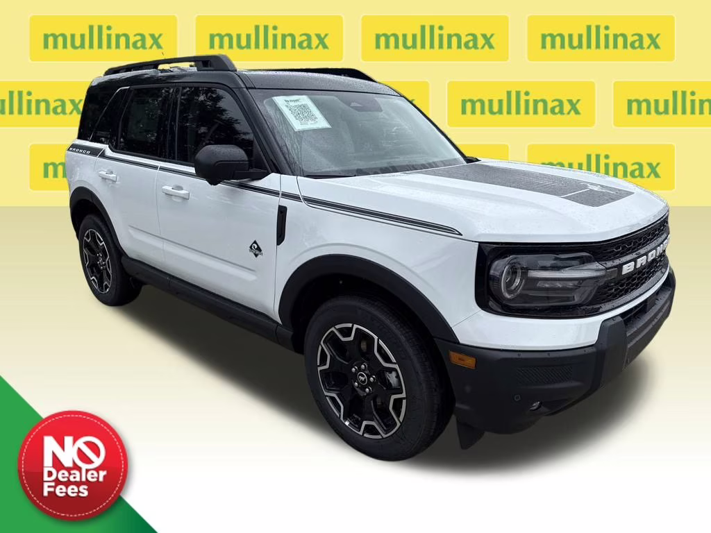 2025 Oxford White Ford Bronco Sport Outer Banks 4X4 SUV
