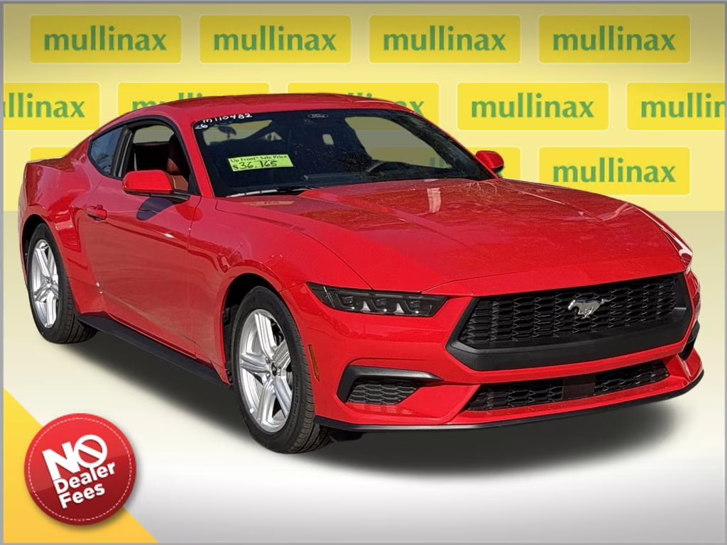 2026 Race Red Ford Mustang EcoBoost Premium RWD Coupe