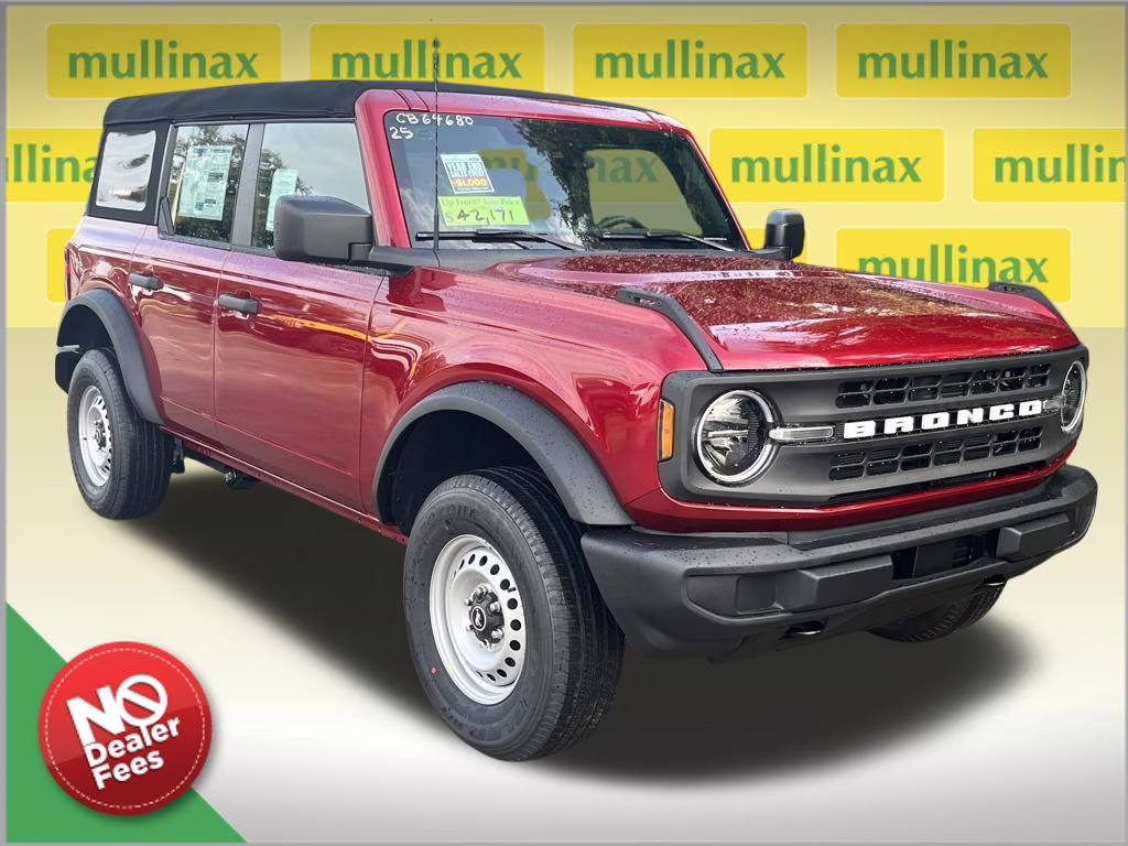 2025 Ruby Red Metallic Tinted Clearcoat Ford Bronco Base 4X4 SUV