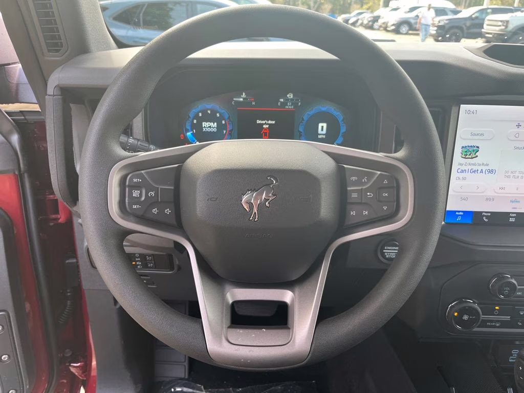 2025 Ruby Red Metallic Tinted Clearcoat Ford Bronco Base 4X4 SUV