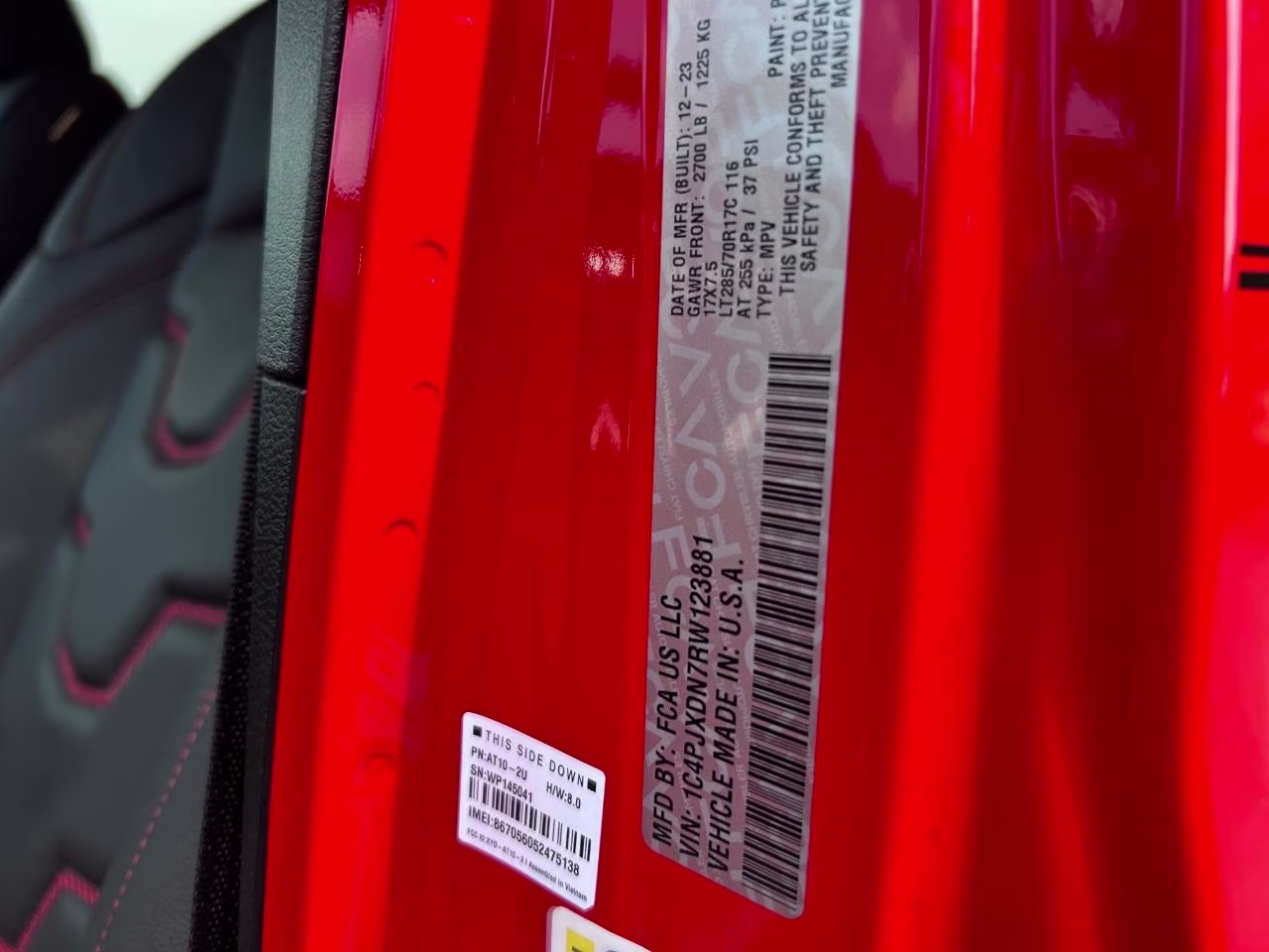2024 Firecracker Red Clearcoat Jeep Wrangler Willys 4X4 SUV