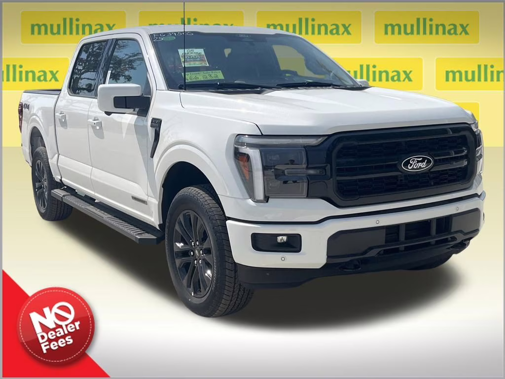 2025 Star White Metallic Tri-Coat Ford F-150 Lariat 4X4 Truck