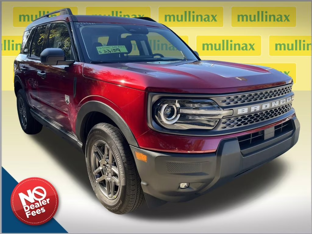2025 Ruby Red Metallic Tinted Clearcoat Ford Bronco Sport Big Bend 4X4 SUV