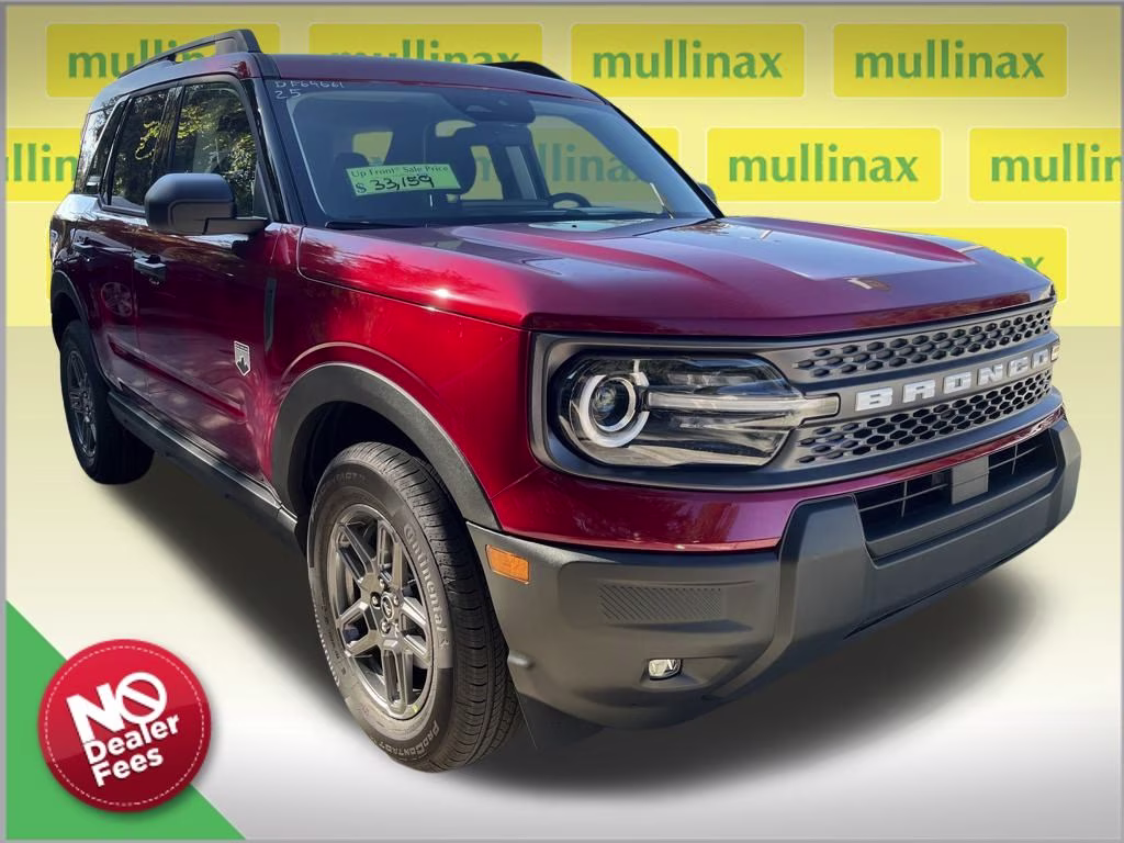 2025 Ruby Red Metallic Tinted Clearcoat Ford Bronco Sport Big Bend 4X4 SUV