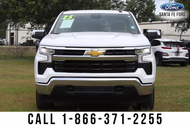 2025 Summit White Chevrolet Silverado 1500 LT 4X4 Truck