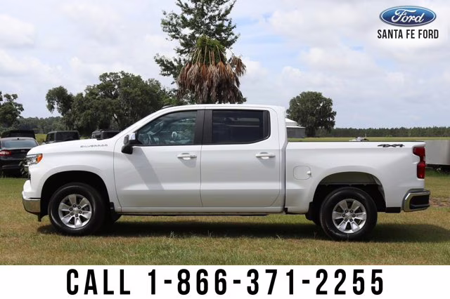 2025 Summit White Chevrolet Silverado 1500 LT 4X4 Truck